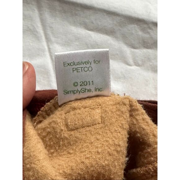 Wag-A-Tude Petco Christmas Deer Brown Red Shirt Size XS - Picture 8 of 9